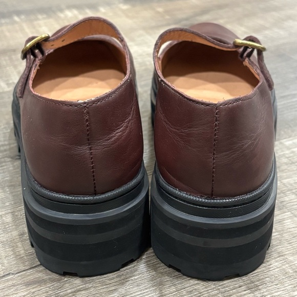 Madewell-“Freya” Chunky Lugsole Mary Janes in Dark Cabernet, Size 7 1/2, GUC - Picture 6 of 15